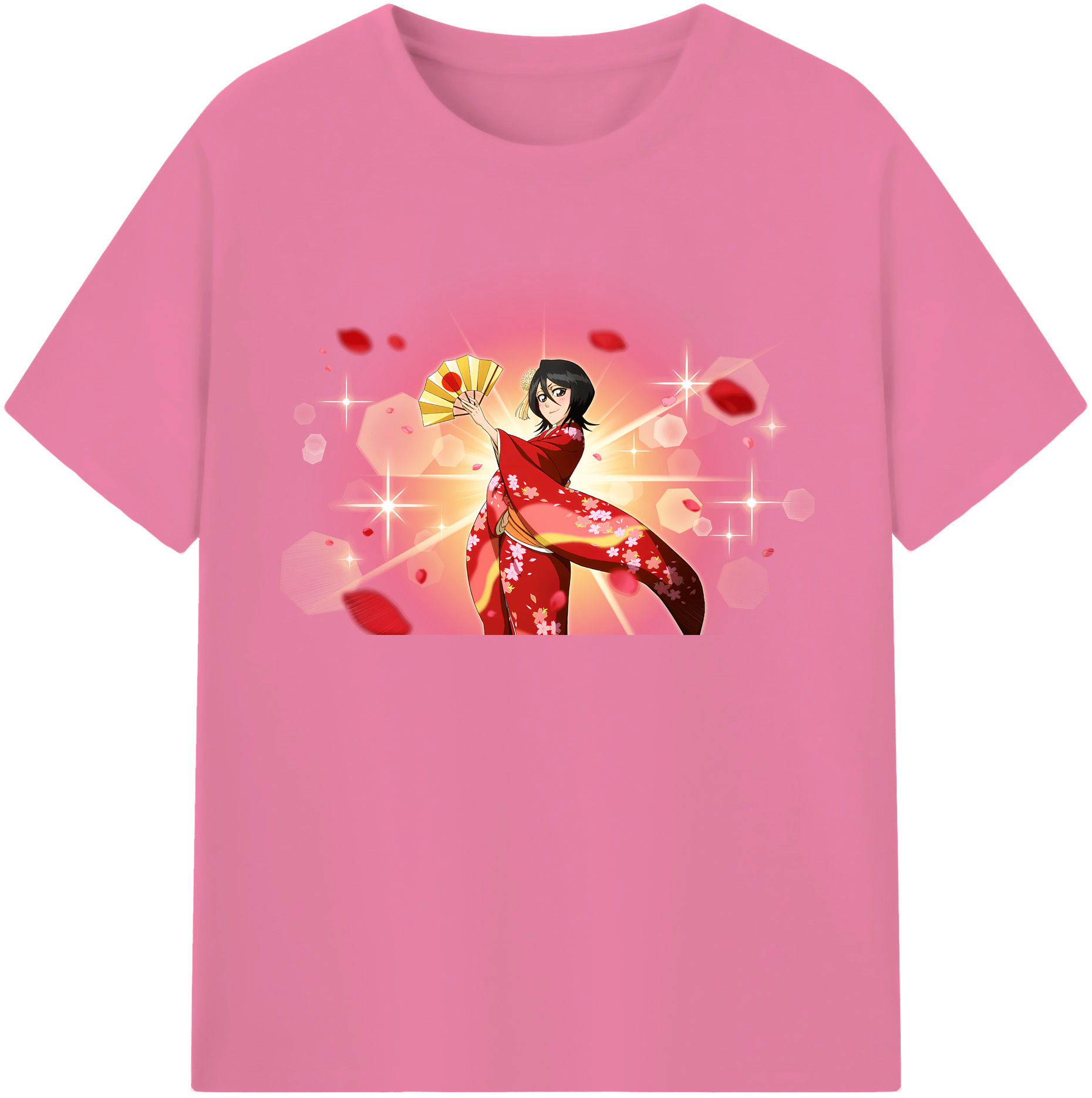 （画像用） ブリーチ 朽木ルキア BLEACH Kuchiki Rukia 綿100％半袖Tシャツ（フロントプリント）